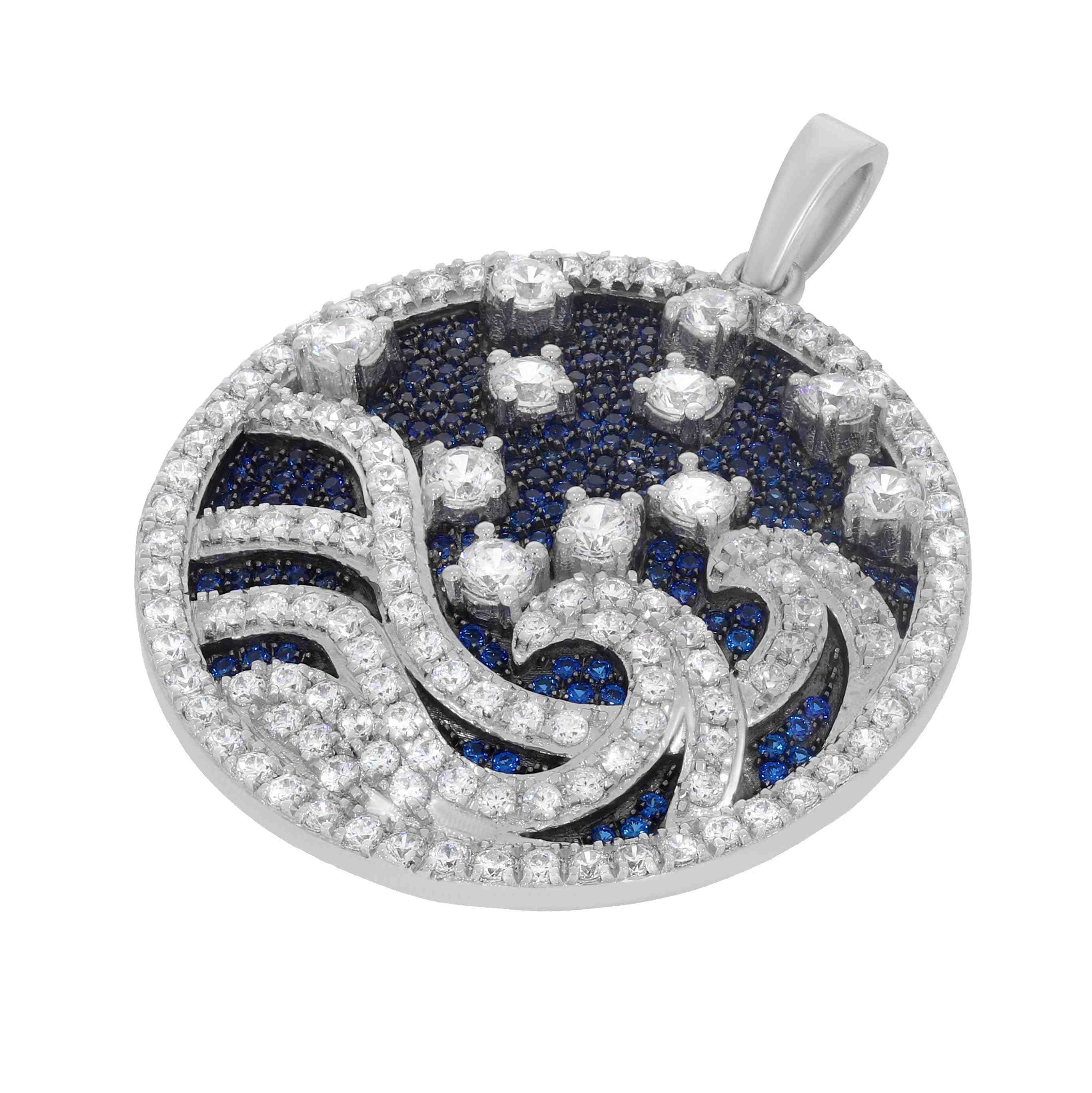 Wave-Like Patterns Pendant PD31145A